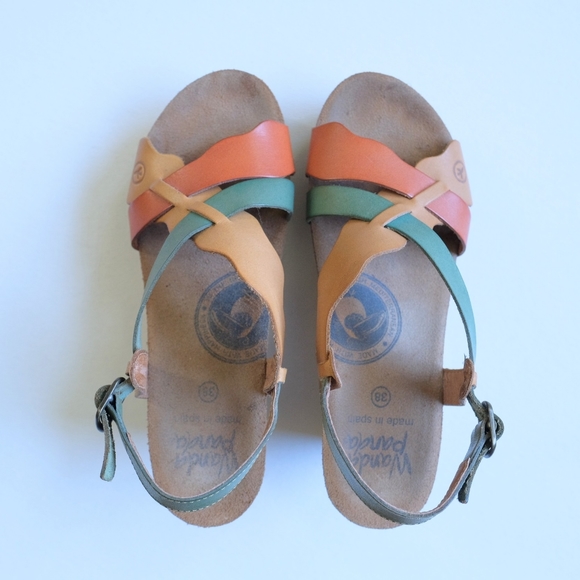 Wanda Panda Genuine Leather Sandals, Size 38 *Made in Spain - Picture 3 of 9